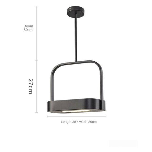 Suspension design LED en métal aux bords arrondis Shadow - vue 9 sur 9