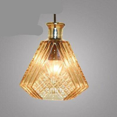 Suspension rétro LED en verre style Cognac - vue 6 sur 6