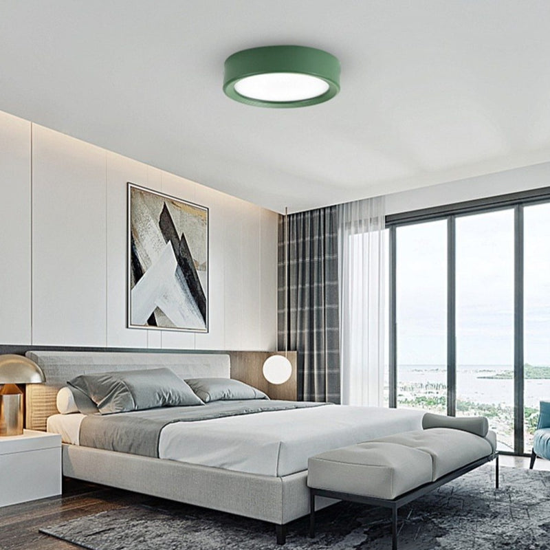 Spot design LED circulaire en aluminium coloré Jasob