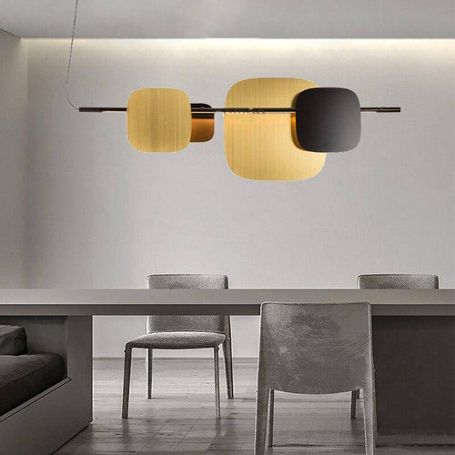 Applique murale design à LED avec plusieurs carrés arrondi en métal Loft