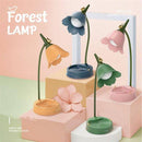 Lampe à poser LED en métal coloré style fleurs