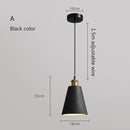 Suspension moderne LED en métal coloré Leesha