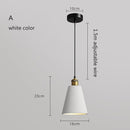 Suspension moderne LED en métal coloré Leesha