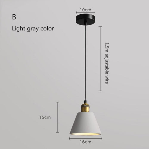 Suspension moderne LED en métal coloré Leesha