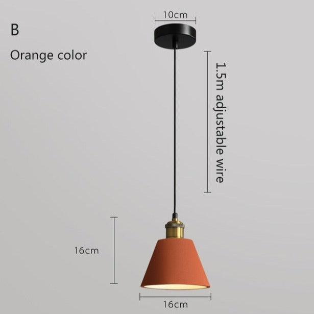 Suspension moderne LED en métal coloré Leesha - vue 20 sur 25