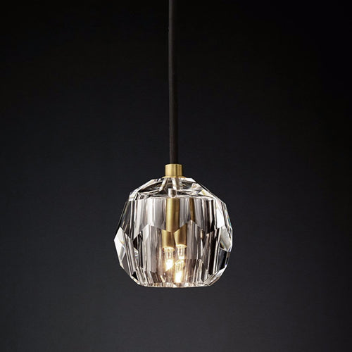 Suspension moderne LED avec abat-jour style diamant Blair - vue 3 sur 3