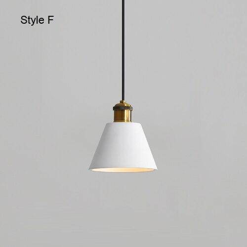 Suspension design à LED en métal avec abat-jour minimaliste Loft - vue 10 sur 25