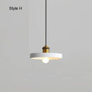 Suspension design à LED en métal avec abat-jour minimaliste Loft