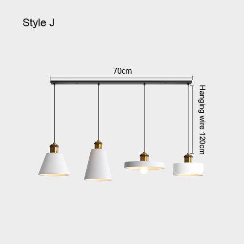 Suspension design à LED en métal avec abat-jour minimaliste Loft - vue 16 sur 25