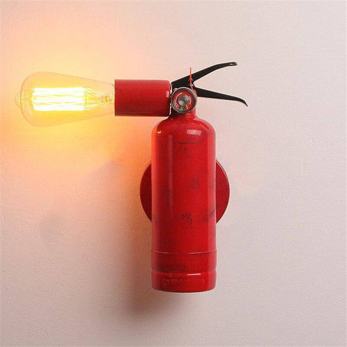 Applique murale moderne à LED style extincteur en métal rouge Kids - vue 2 sur 3