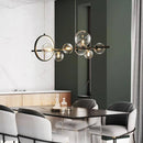 Suspension design à LED avec plusieurs sphères en verre Loft