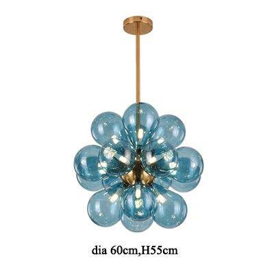 Suspension design à LED avec plusieurs ballons en verre coloré Hang - vue 9 sur 9