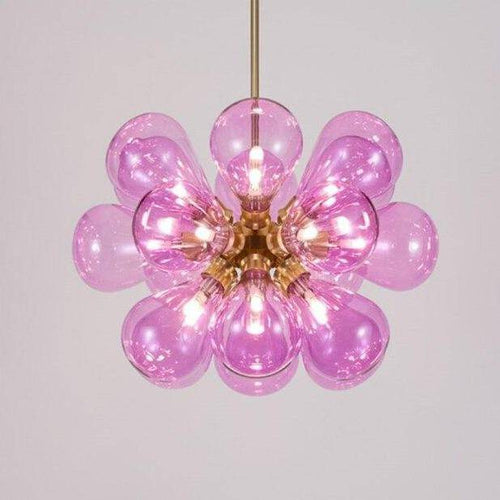 Suspension design à LED avec plusieurs ballons en verre coloré Hang - vue 8 sur 9
