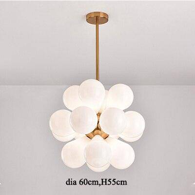 Suspension design à LED avec plusieurs ballons en verre coloré Hang - vue 10 sur 9