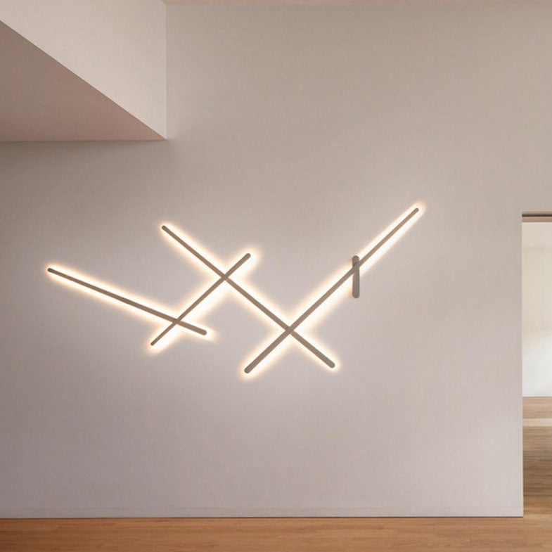 Applique murale design LED barres lumineuses simples Amayel - vue 5 sur 12