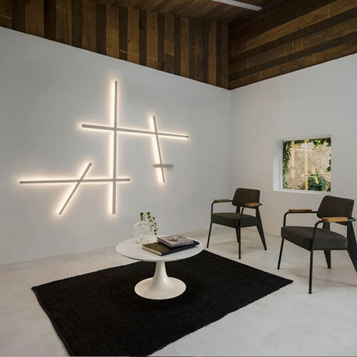 Applique murale design LED barres lumineuses simples Amayel