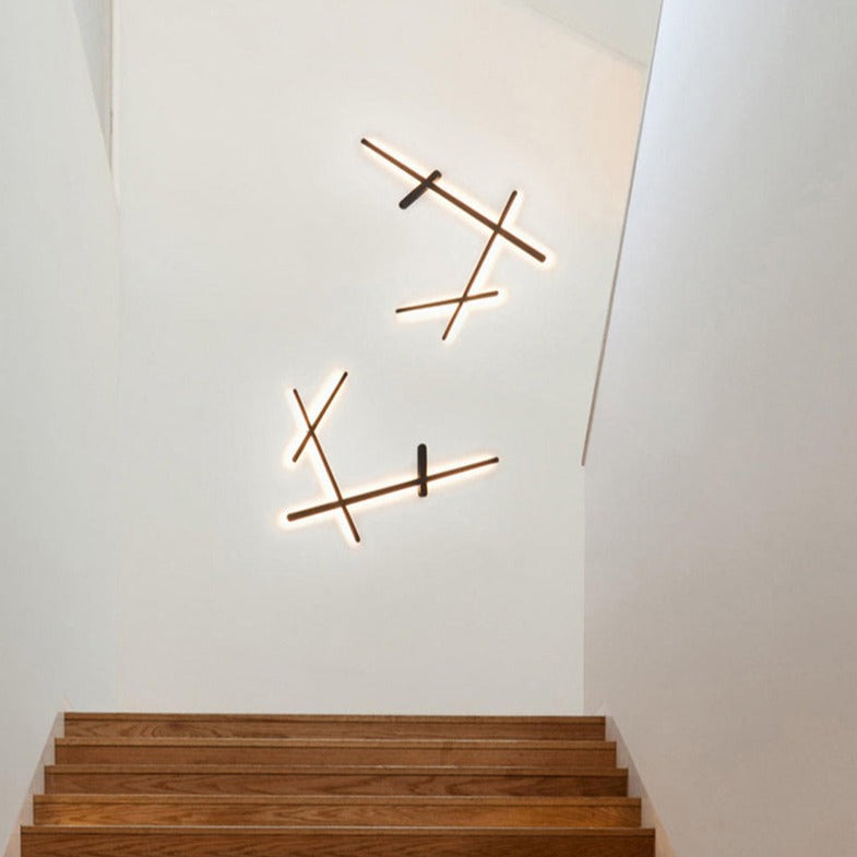 Applique murale design LED barres lumineuses simples Amayel - vue 4 sur 12