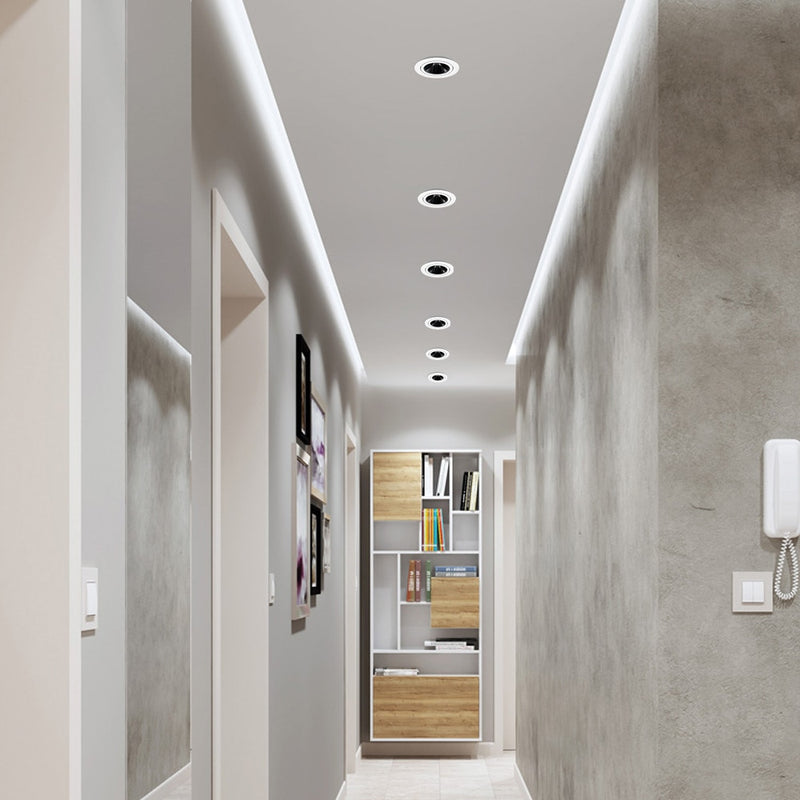 Spot design LED avec angle réglable en aluminium Alora