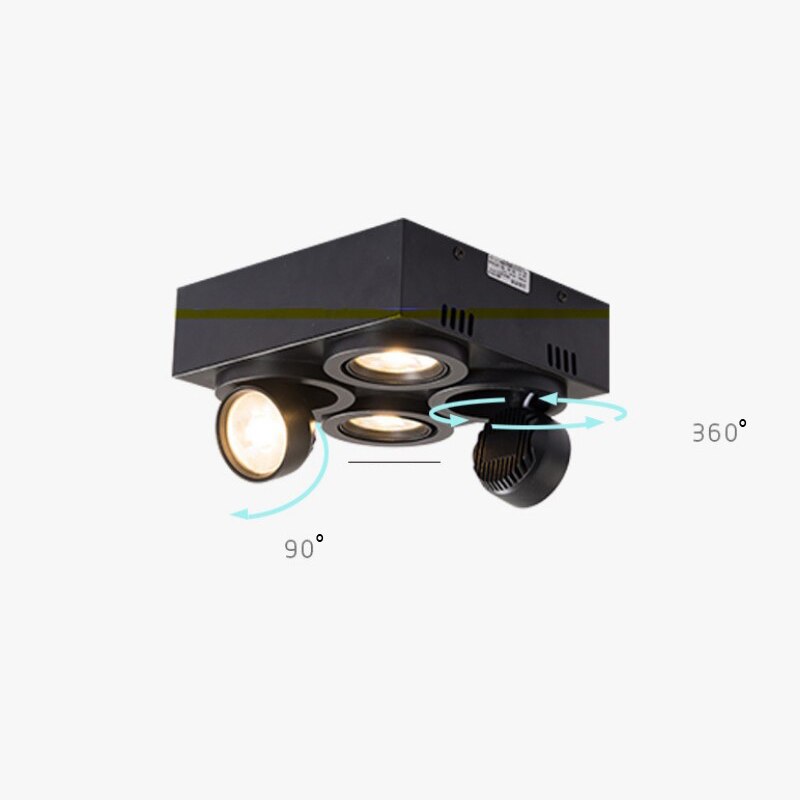 Plafonnier moderne LED amovible et réglable Montaine - vue 5 sur 6