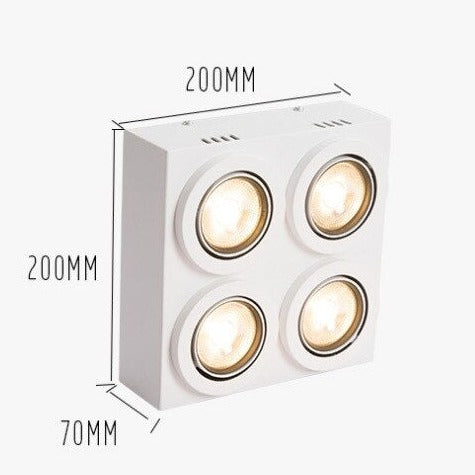 Plafonnier moderne LED amovible et réglable Montaine - vue 6 sur 6