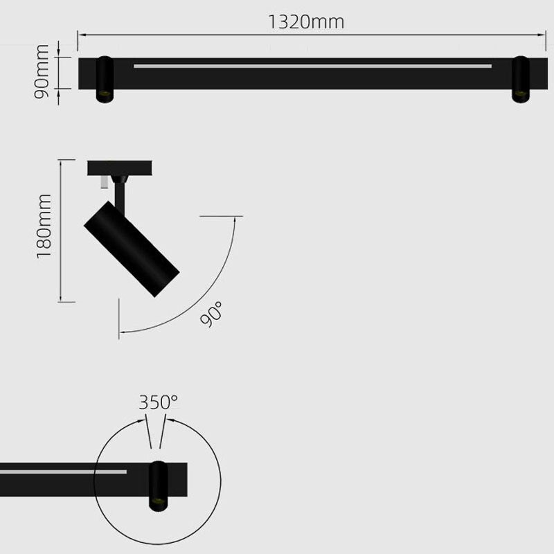 Plafonnier à LED design avec deux spots Dulce