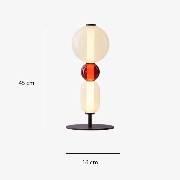 Lampe à poser moderne LED en forme de pierres Albane - vue 10 sur 11