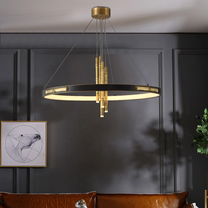 Lustre moderne et circulaire style chinois luxury Yoshi - vue 3 sur 6