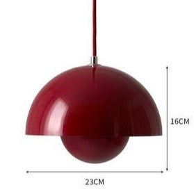 Suspension moderne avec abat jour demi-cercle coloré Maryana - vue 19 sur 19