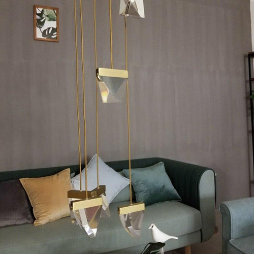 Lustre design en forme d'araignée en cristal Plyzia - vue 8 sur 8
