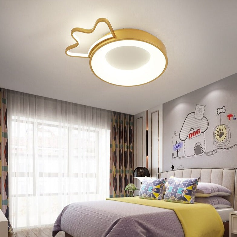 Plafonnier enfants LED en forme de couronne colorée Principesa - vue 3 sur 7