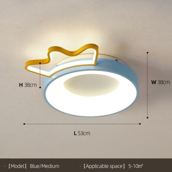 Plafonnier enfants LED en forme de couronne colorée Principesa - vue 5 sur 7