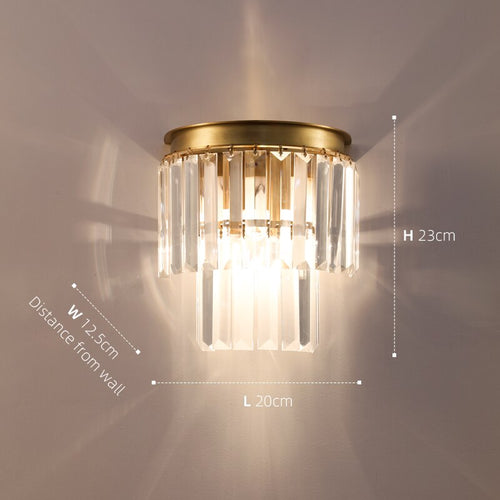 Applique murale moderne LED en cristal Kleon - vue 6 sur 6