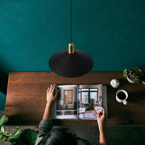 Suspension moderne LED avec abat-jour en métal Malia - vue 7 sur 10