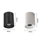 Spot moderne à LED en métal cylindrique Julius