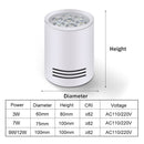 Spot moderne LED cylindrique en aluminium avec effet nid d'abeille Beepy
