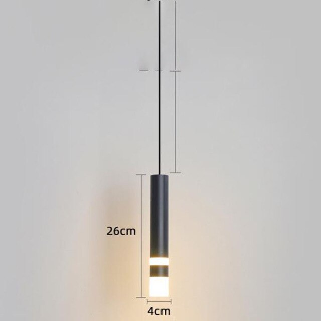 Suspension design LED cylindrique en métal et en verre Luisa - vue 10 sur 13