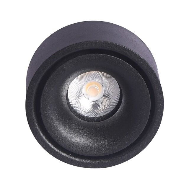 Spot moderne LED rond et encastrable en métal Lory