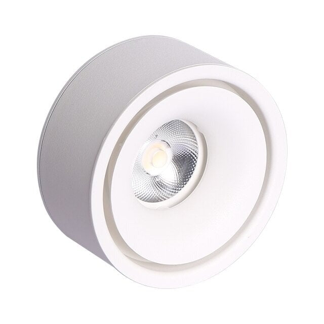 Spot moderne LED rond et encastrable en métal Lory