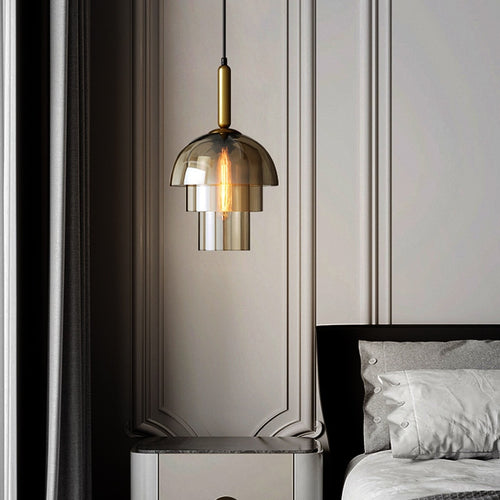 Suspension moderne LED plusieurs abat-jour arrondis Aymar - vue 4 sur 9