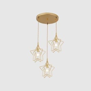 Lustre moderne LED avec plusieurs formes géometriques Yria - vue 6 sur 7