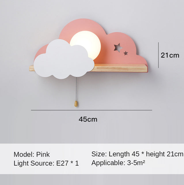 Applique murale moderne LED avec support en bois Lyzia - vue 9 sur 9