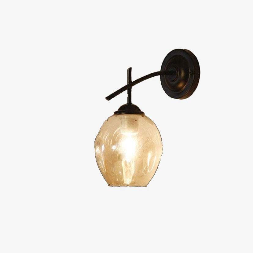 Applique murale design industriel avec boules en verre Indoor