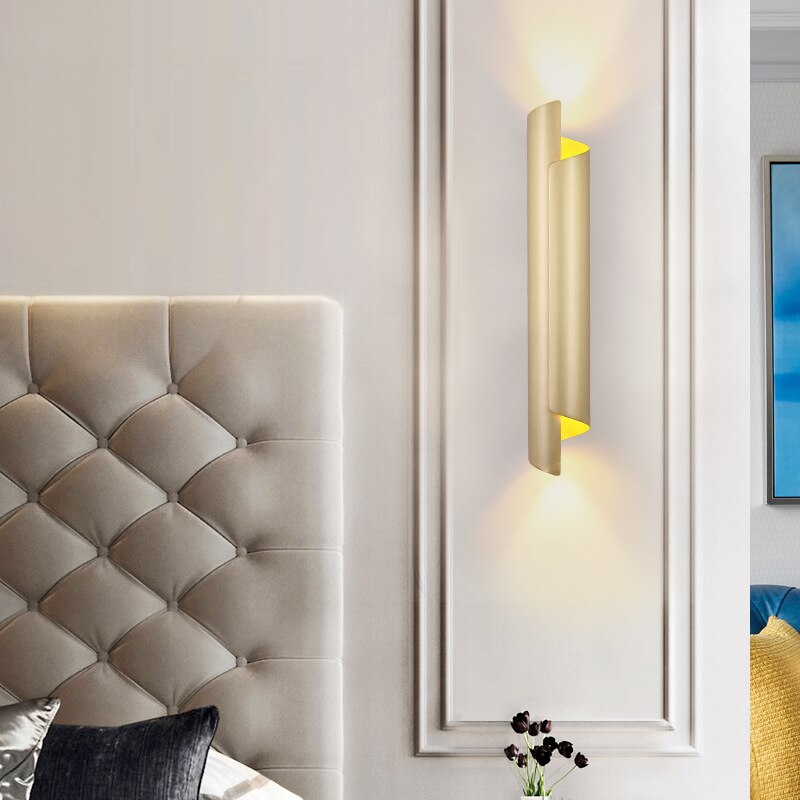 Applique murale moderne LED cylindrique et métallique Amaia - vue 7 sur 9