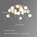 Lustre moderne en forme d'octopus avec globes Nayla