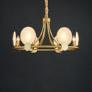 Lustre moderne LED en forme circulaire et marbré Zélie