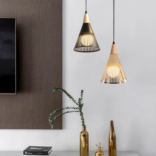 Suspension moderne LED avec lampes coniques Abril - vue 3 sur 5