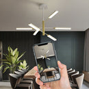 Lustre moderne LED avec lampes rectangulaires Wayna