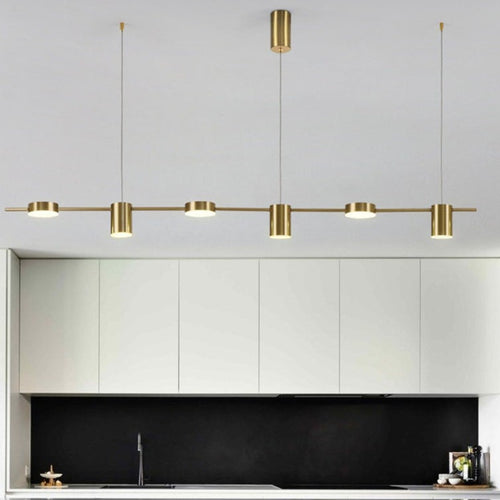 Lustre moderne LED avec plusieurs spots en métal Ainoa - vue 4 sur 16