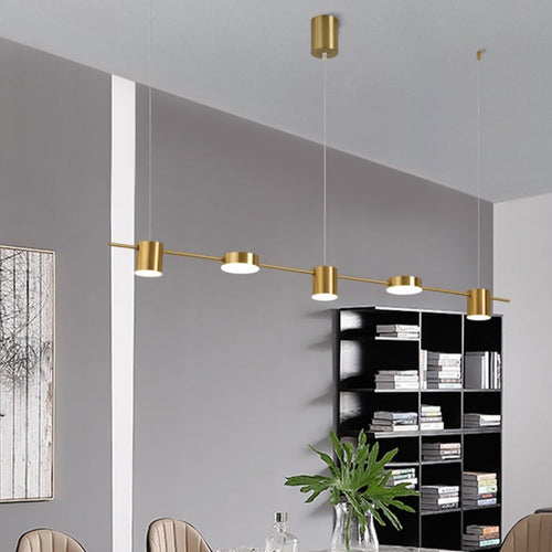 Lustre moderne LED avec plusieurs spots en métal Ainoa - vue 7 sur 16