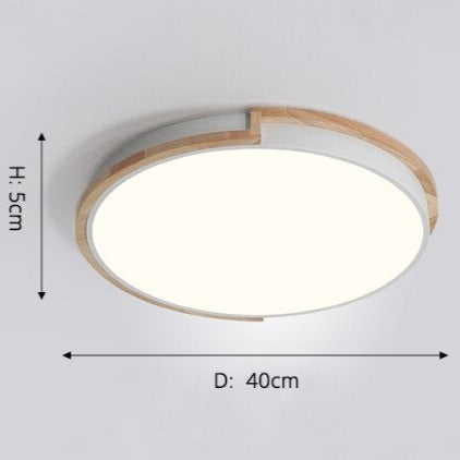 Plafonnier moderne minimaliste rond et lumière dimmable Celeste